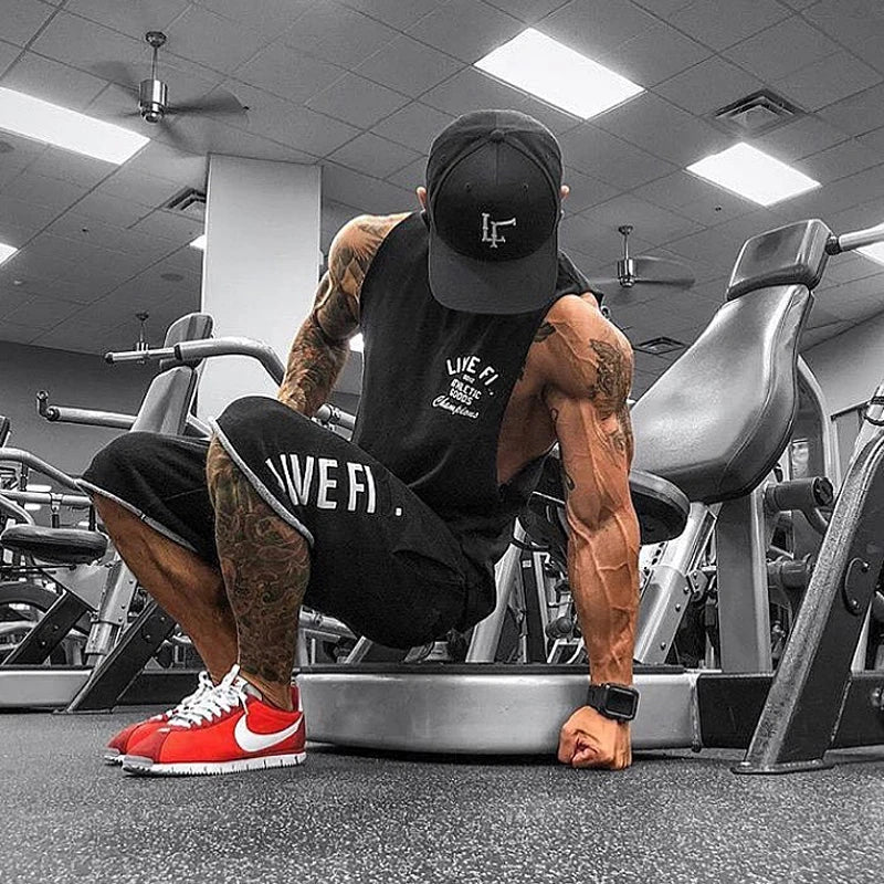 Men’s Cotton Gym Tank Top – Sleeveless, Athletic Fit, Breathable Comfort