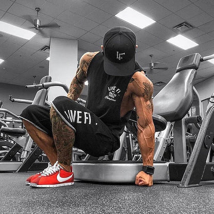 Men’s Cotton Gym Tank Top – Sleeveless, Athletic Fit, Breathable Comfort