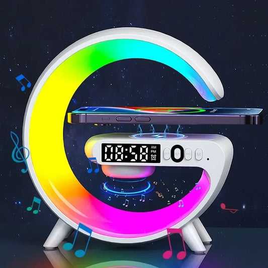 G Atmosphere Wireless Charger with Speaker & Clock