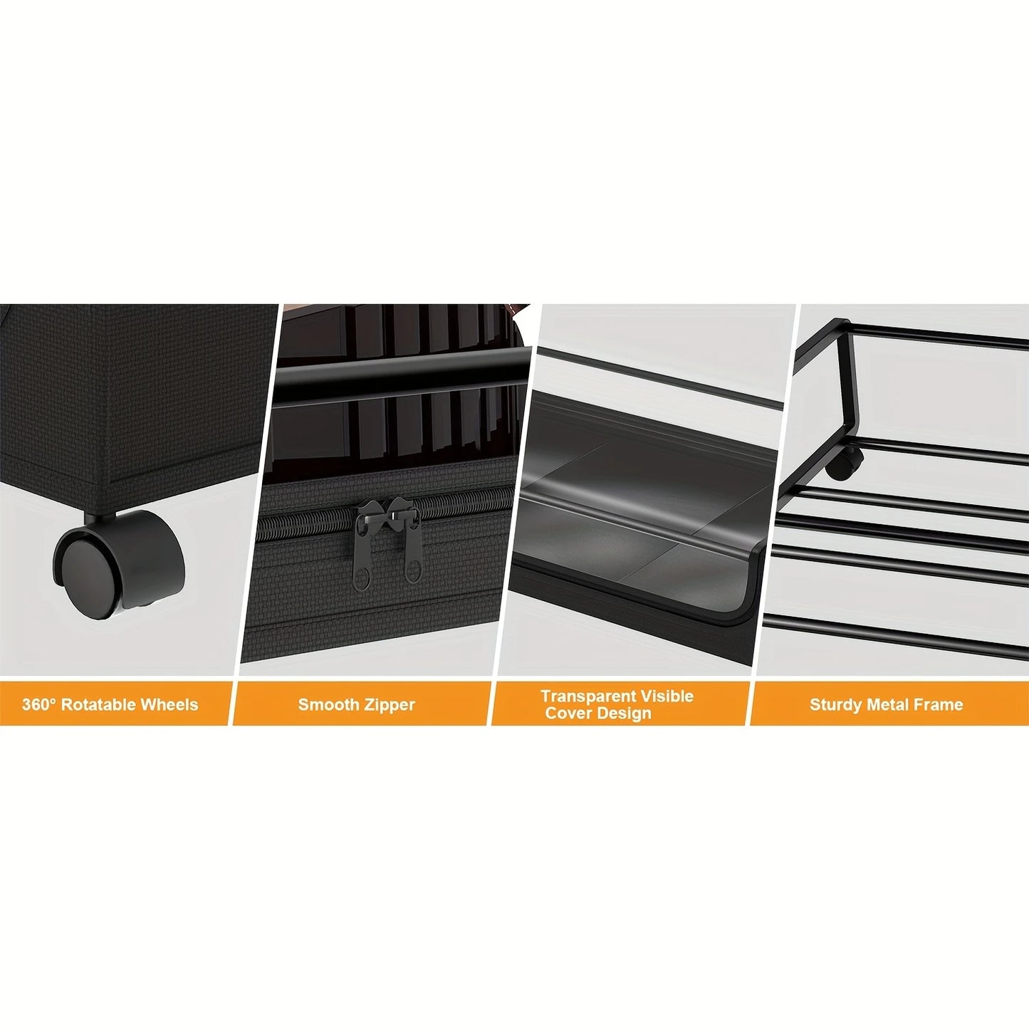 Rolling Underbed Storage Lockers – Space-Saving Pull-Out Containers with Wheels for Dorms & Small Rooms