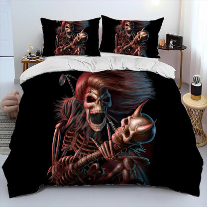 3D Classical Guitar Electric Guitar Comforter Bedding Set