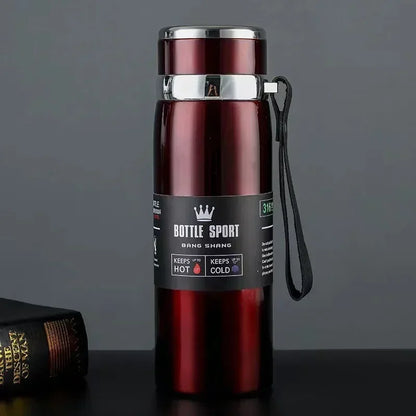 1L Stainless Steel Thermal Water Bottle – Hot & Cold Insulated Travel Thermos UniVibeshop.com