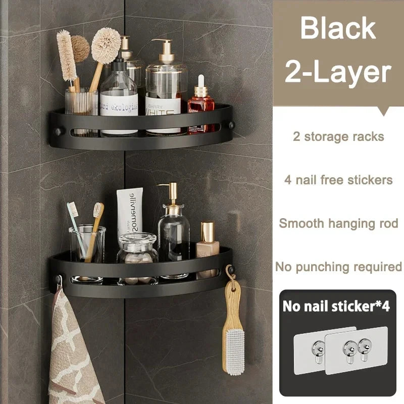Space-Saving 3-Tier Corner Shower Caddy