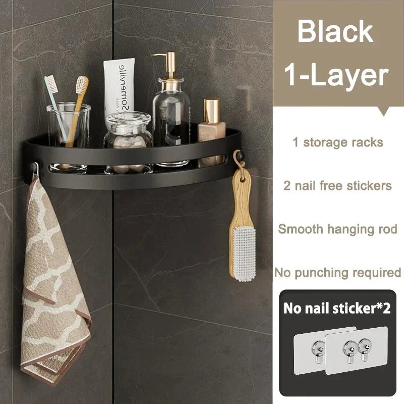 Space-Saving 3-Tier Corner Shower Caddy