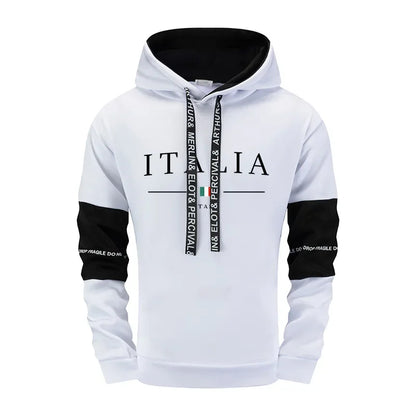 Mens Tracksuit Outdoor Quality Autumn Winter Simple Casual Sports Hooded Single Sweatshirts And Sweatpant Comfort Sports Fitness