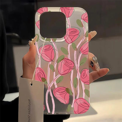 Transparent Matte TPU Shockproof Case for iPhone
