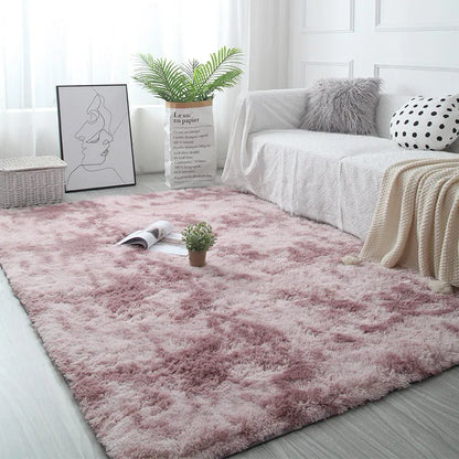 White Fluffy Hall Carpet