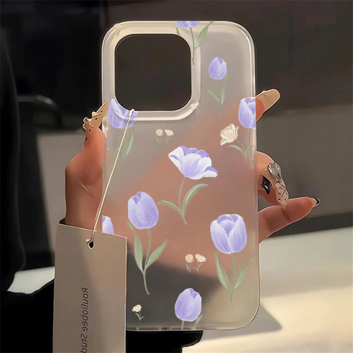 Transparent Matte TPU Shockproof Case for iPhone