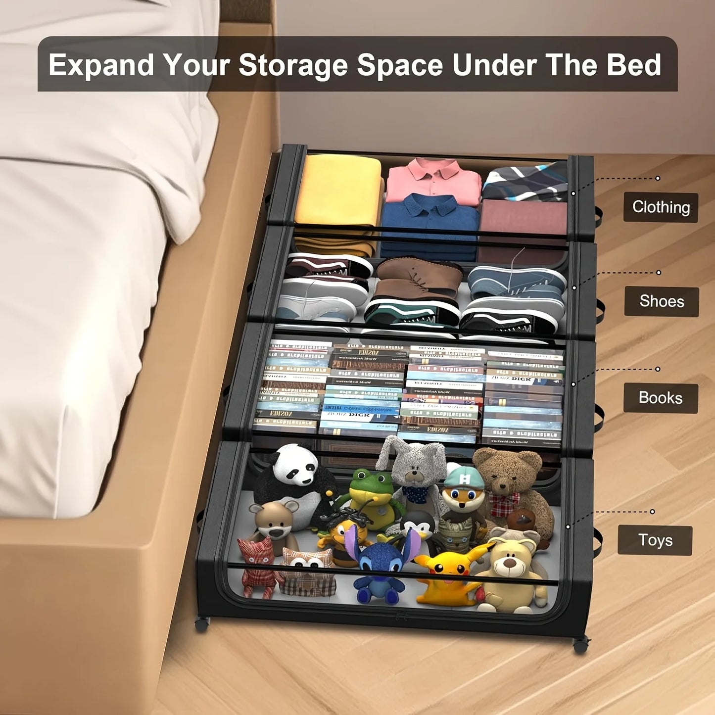 Under-bed storage boxes