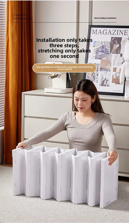Foldable Shoe Organizer – No Assembly Stackable Dustproof Space-Saving Cabinet for Dorm or Home