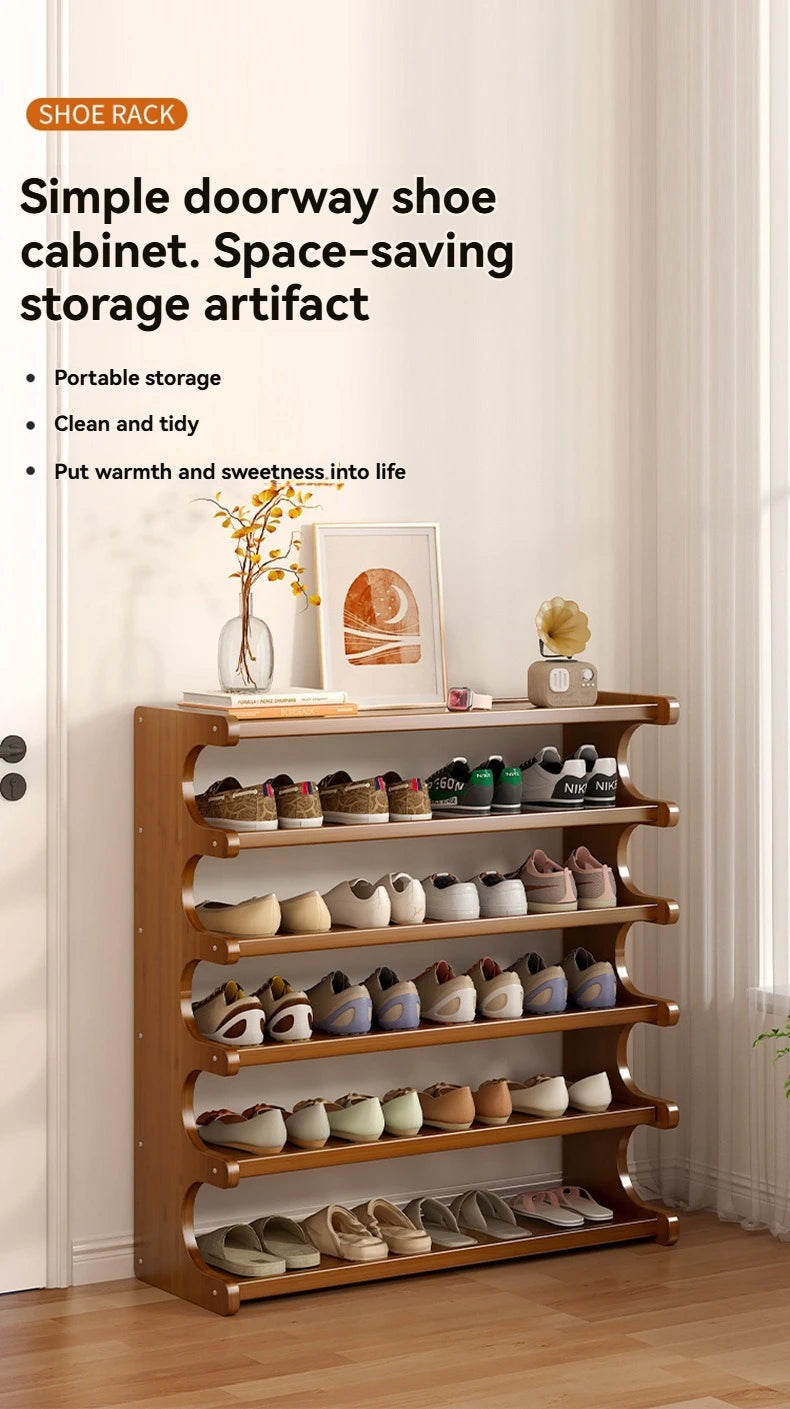 Wooden Shoe Rack 