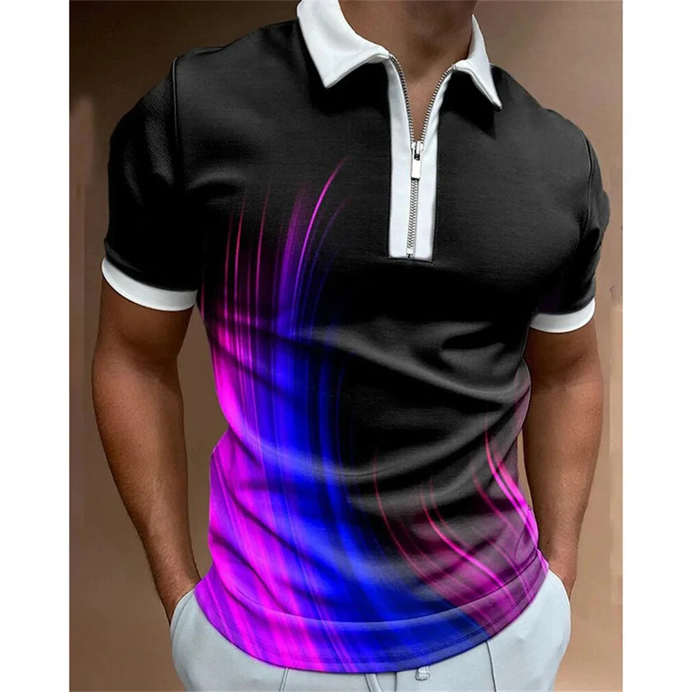 Men’s Summer Polo Shirt – Casual Short Sleeve Golf & Streetwear Top