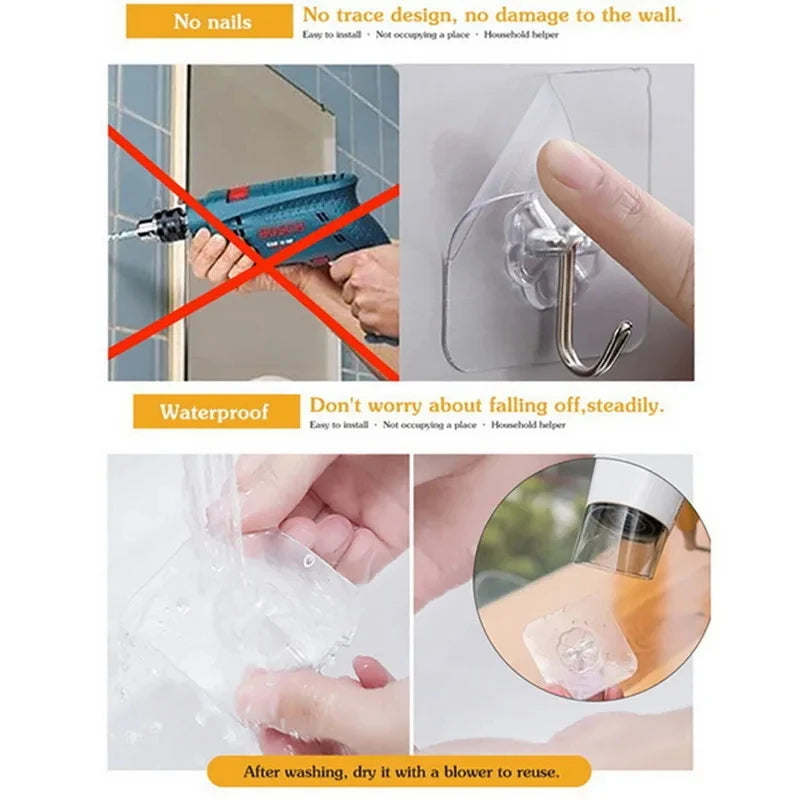 Clear Wall Hooks