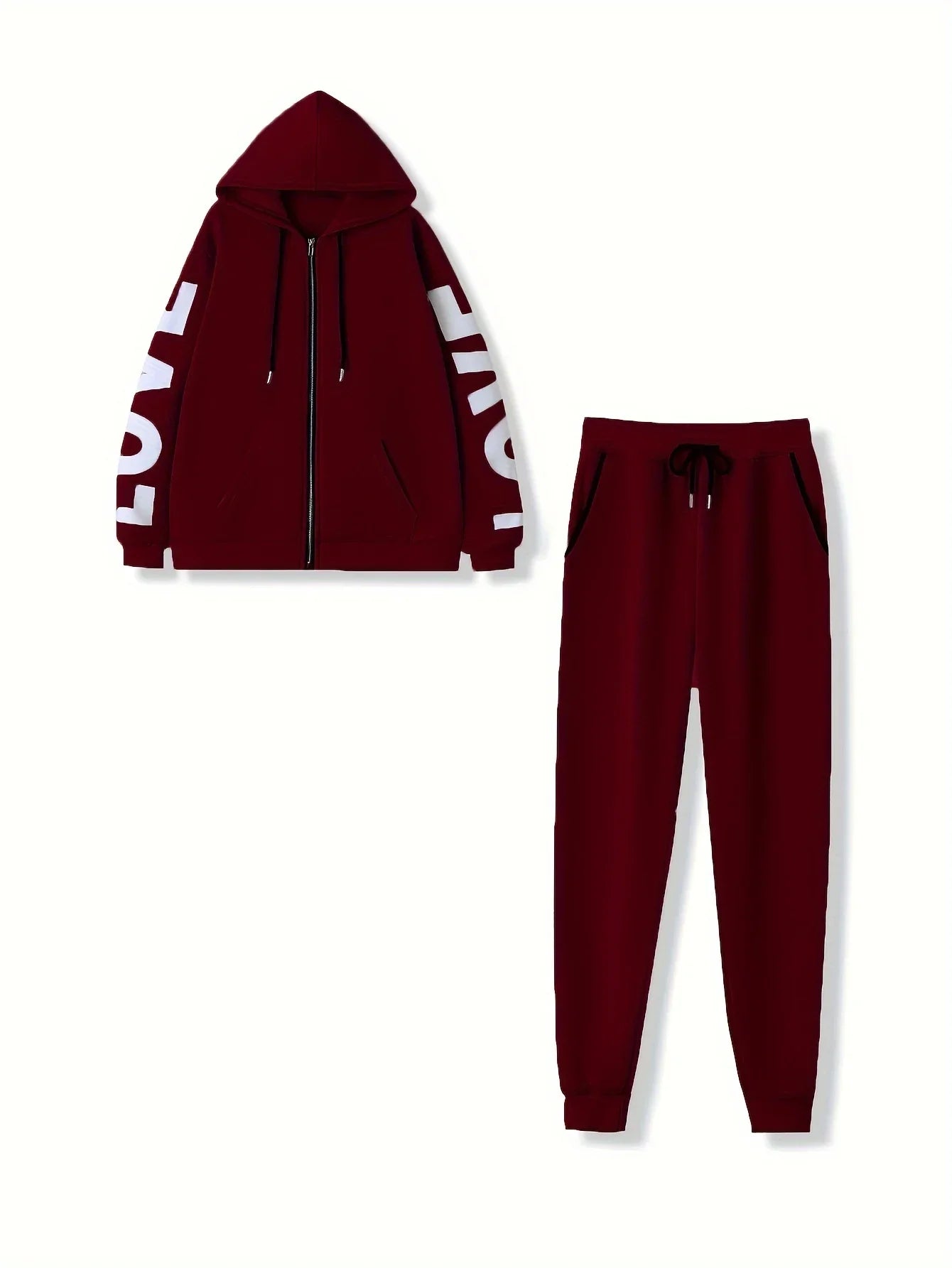UniVibe Two-Piece Tracksuit Set – Hoodie & Jogger Pants