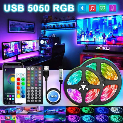 RGB LED Strip Lights – App + Bluetooth Control | UnivibeShop