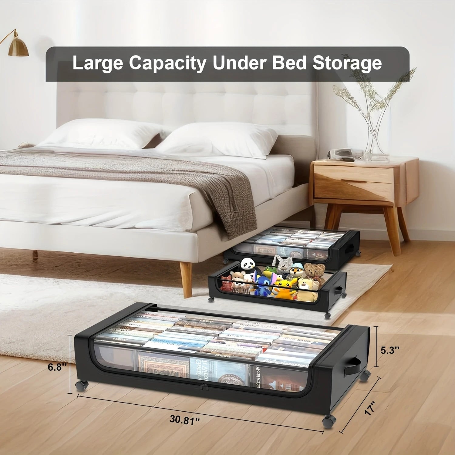 Under-bed storage boxes