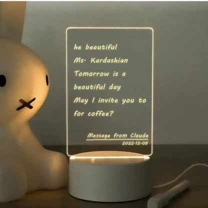 Personalized LED Acrylic Message Board