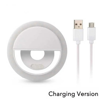 USB Rechargeable LED Selfie Ring Light for Phones