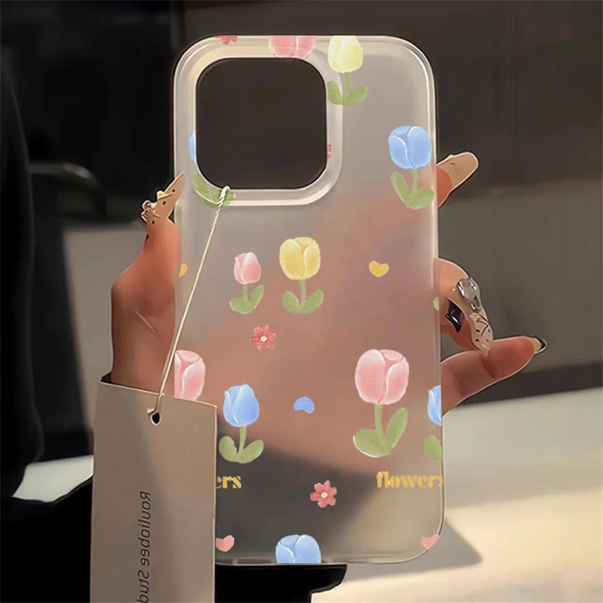Transparent Matte TPU Shockproof Case for iPhone