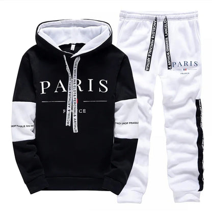 Paris Hoodie & Jogger Set – Men’s Casual Sportswear Tracksuit | UnivibeShop