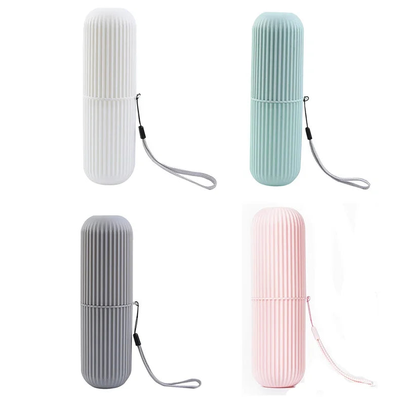 Portable Toothbrush Cup – Toothpaste Holder & Storage Case for Travel or Home Use