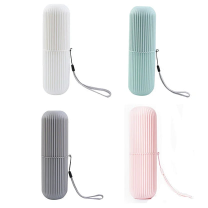 Portable Toothbrush Cup – Toothpaste Holder & Storage Case for Travel or Home Use