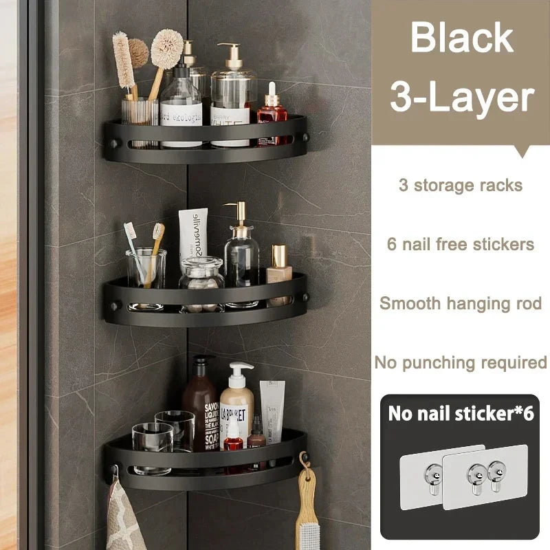 Space-Saving 3-Tier Corner Shower Caddy