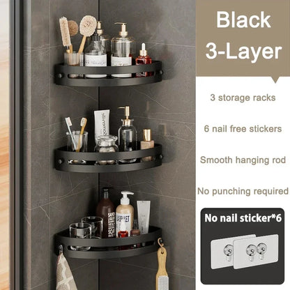 Space-Saving 3-Tier Corner Shower Caddy
