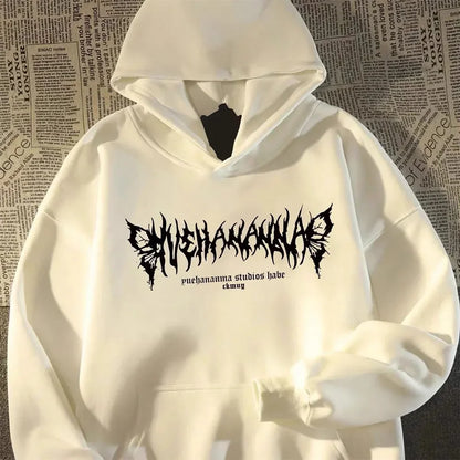 Vivid Rose Graphic Hoodie – Retro Cotton Streetwear for Men