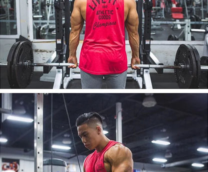 Men’s Cotton Gym Tank Top – Sleeveless, Athletic Fit, Breathable Comfort