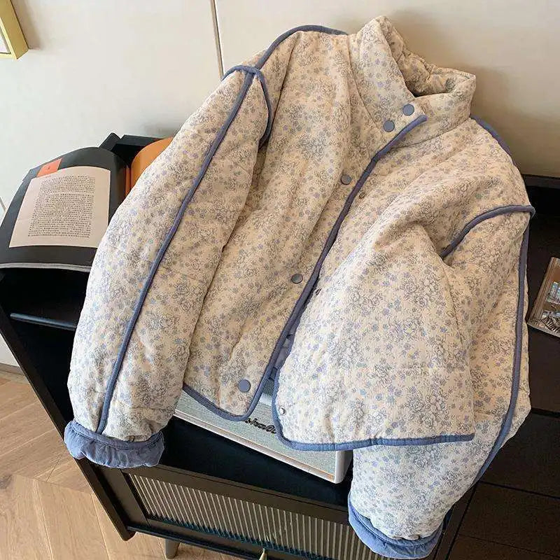 UniVibe Cotton Fall/Winter Coat Soft Crushed Splice Design