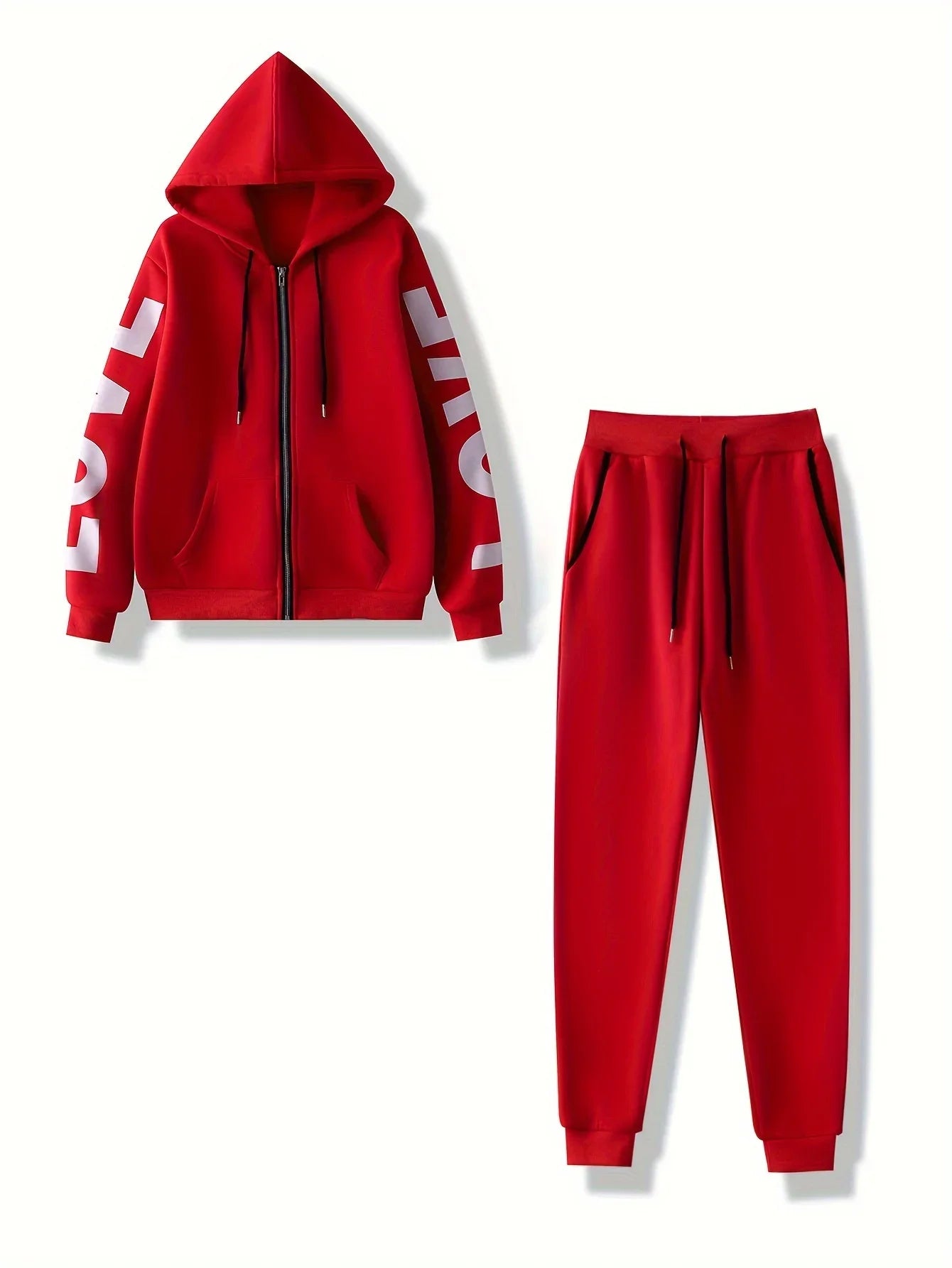 UniVibe Two-Piece Tracksuit Set – Hoodie & Jogger Pants