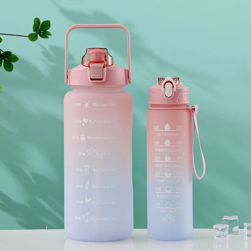 Motivational Water Bottle – Time Marker & Straw | 1L BPA-Free Sports Bottle | UnivibeShop