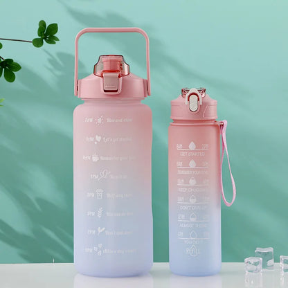 Motivational Water Bottle – Time Marker & Straw | 1L BPA-Free Sports Bottle | UnivibeShop