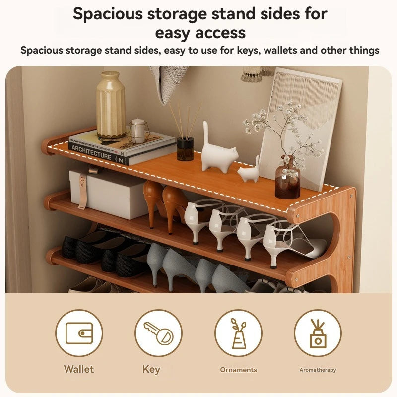 Wooden Shoe Rack 