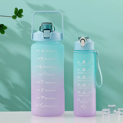 Motivational Water Bottle – Time Marker & Straw | 1L BPA-Free Sports Bottle | UnivibeShop