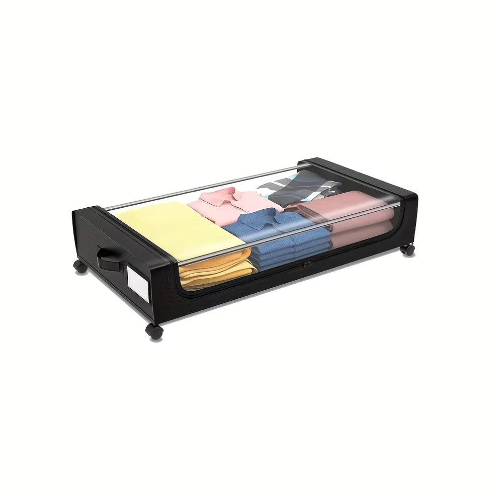 Rolling Underbed Storage Lockers – Space-Saving Pull-Out Containers with Wheels for Dorms & Small Rooms