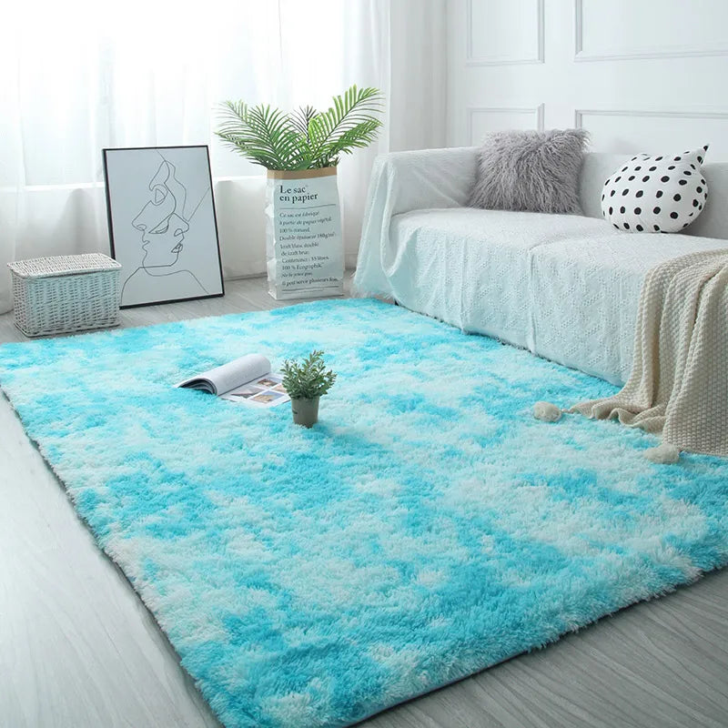 White Fluffy Hall Carpet