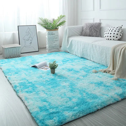 White Fluffy Hall Carpet