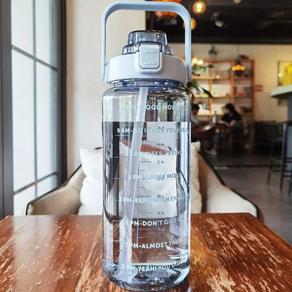 Motivational Water Bottle – Time Marker & Straw | 1L BPA-Free Sports Bottle | UnivibeShop