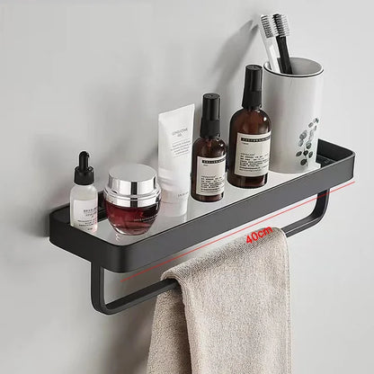 30-50CM Brushed Gold Glass Shelf
