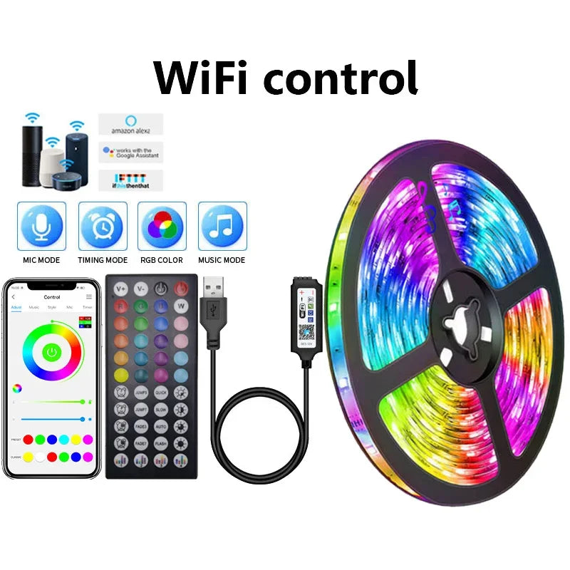RGB LED Strip Lights – App + Bluetooth Control | UnivibeShop
