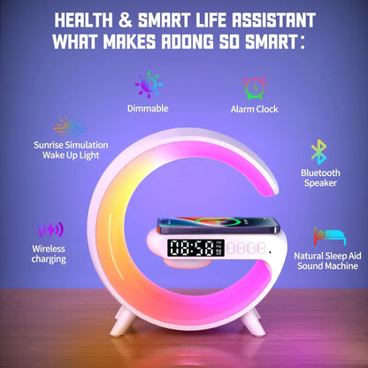G Atmosphere Wireless Charger with Speaker & Clock