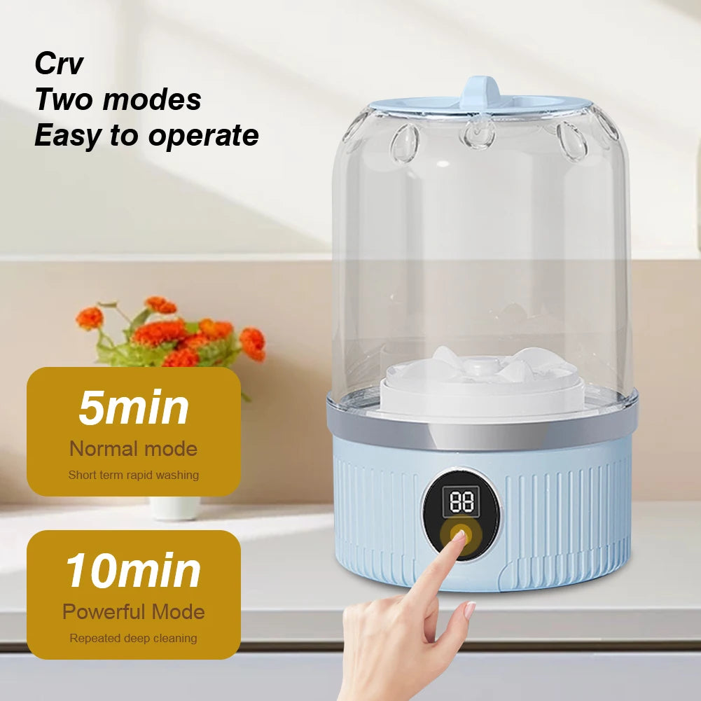 Black corner shower caddy being held by a person against a gray tiled wall.

