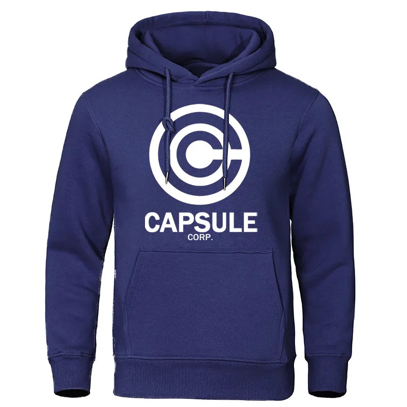 Oversized hip hop Capsule hoodie in streetwear style for men, casual and relaxed fit.

